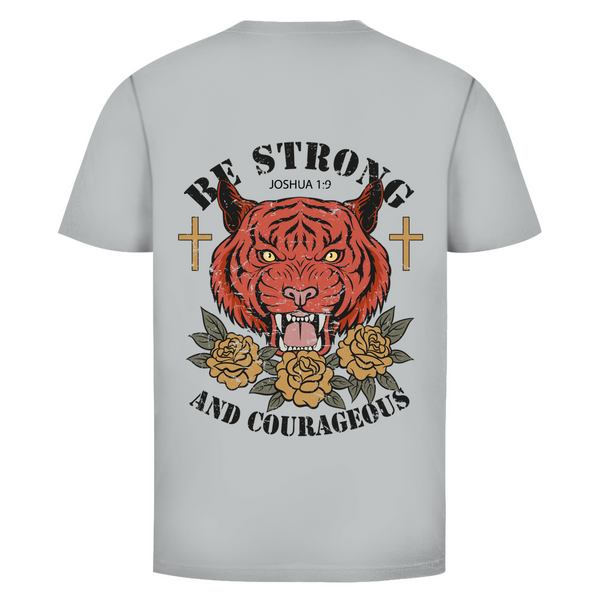 Herren T-Shirt be strong and courageous joshua 1:9