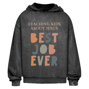 Oversize Washed Hoodie teaching kids about jesus lehrer