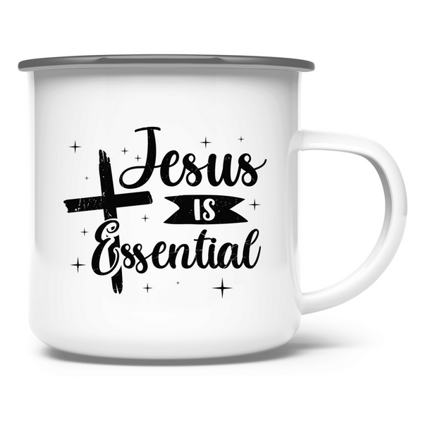 Emaille Tasse jesus is essential