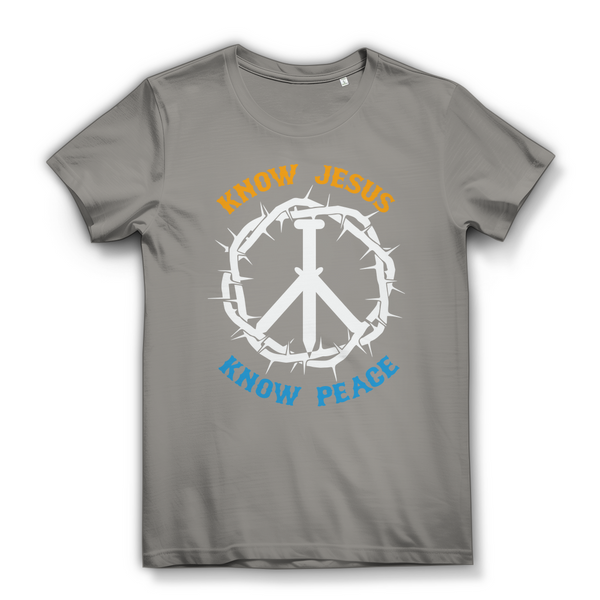 Damen Bio T-Shirt know jesus know peace