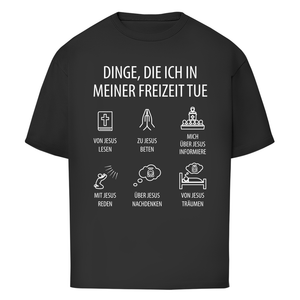 Oversize T-Shirt dinge die ich in meiner freizeit tue