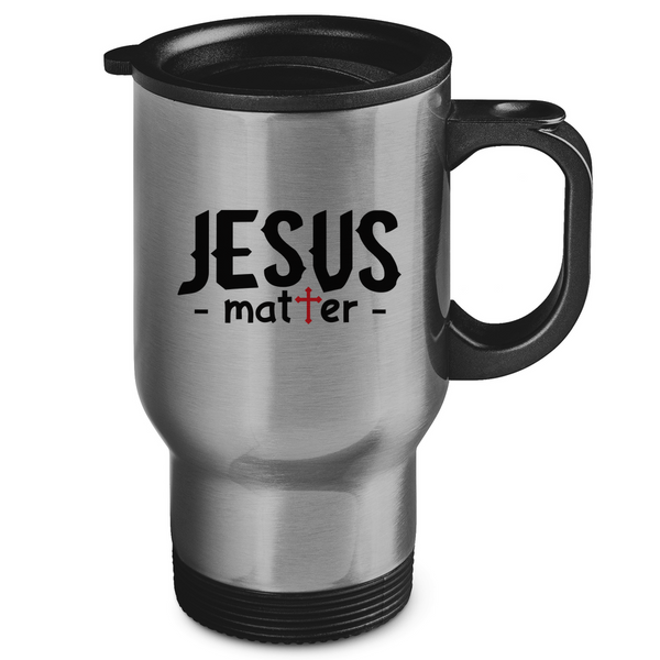 Edelstahl-Thermobecher jesus matter