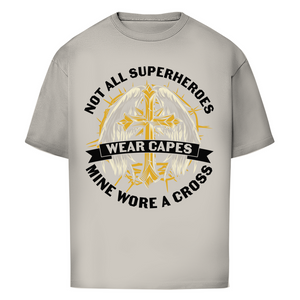 Oversize T-Shirt mine superheroes wore cross