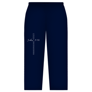 Oversize Sweatpants for god so loved the world john 3:16