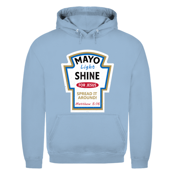 Herren Hoodie mayo light shine matthew 5:16