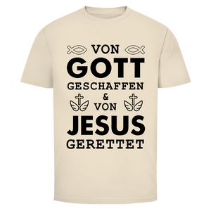 Herren T-Shirt von gott geschaffen