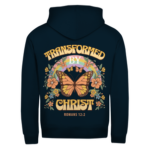 Zipper Hoodie transformed by christ romans 12:2