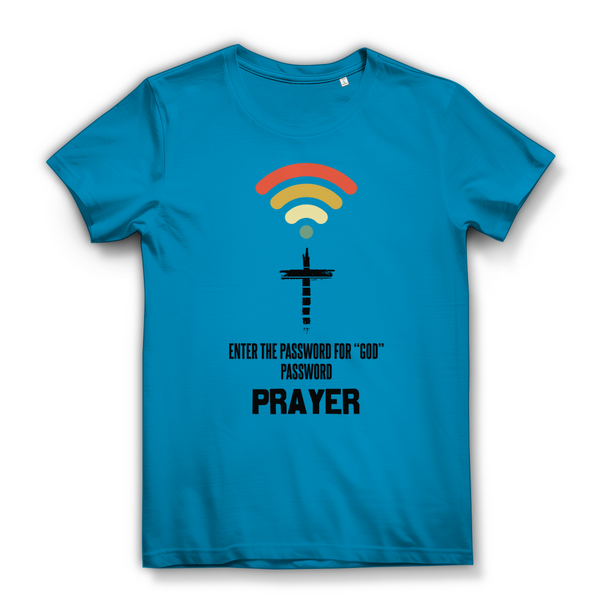 Damen Bio T-Shirt enter the password for god