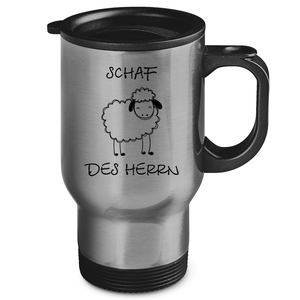 Edelstahl-Thermobecher schaf des herrn