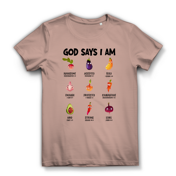 Damen Bio T-Shirt god says i am handsome