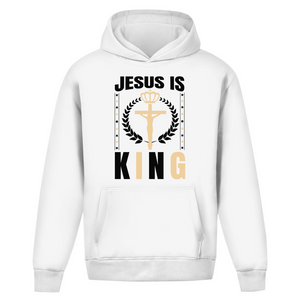 Oversize Hoodie Ohne Kordel jesus is king