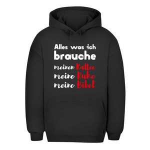 Unisex Oversize Hoodie alles was ich brauche