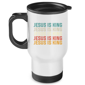 Edelstahl-Thermobecher jesus is king