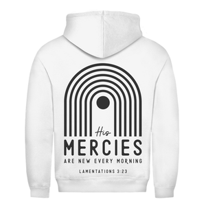 Herren Hoodie his marcies lamentations 3:23