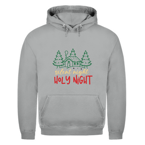Herren Hoodie silent night holy night