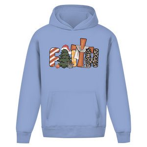 Oversize Hoodie Ohne Kordel faith weihnachtsmotiv