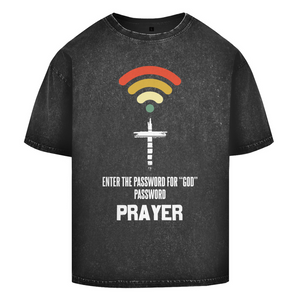 Oversize Washed T-Shirt enter the password for god