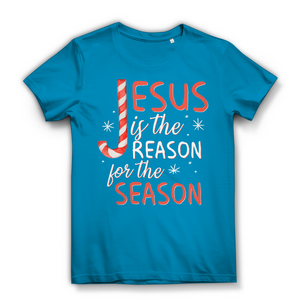 Damen Bio T-Shirt jesus is the reason for the season