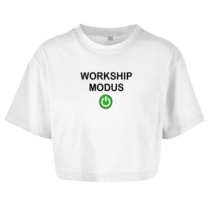 Damen Oversize Crop Top workship modus