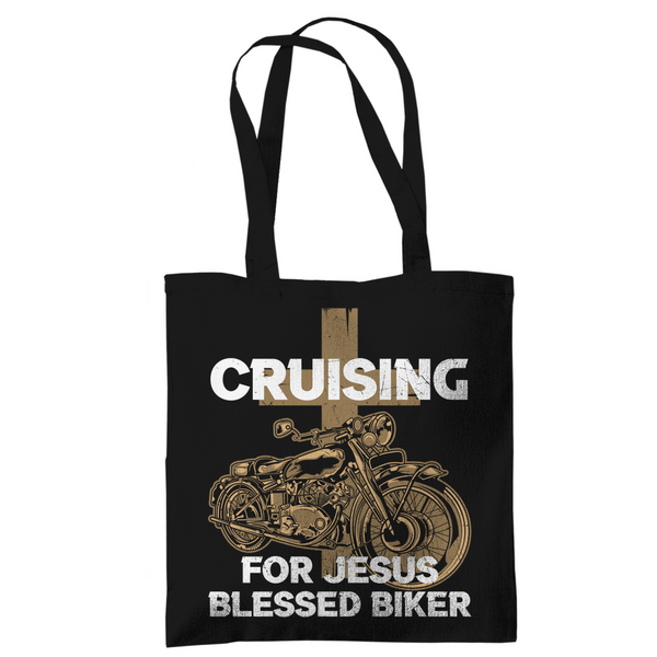 Tragetasche cruising for jesus blessed biker