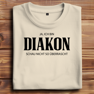 Oversize T-Shirt ja ich bin diakon
