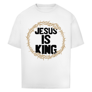 Oversize T-Shirt jesus is king dornenkrone