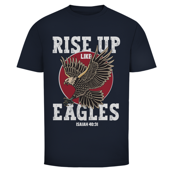 Herren T-Shirt rise up like eagles isaiah 40:31