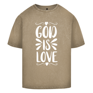 Oversize Washed T-Shirt god is love