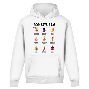 Oversize Hoodie Ohne Kordel god says i am handsome