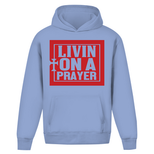 Oversize Hoodie Ohne Kordel livin on a prayer