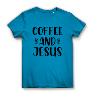 Damen Bio T-Shirt coffee and jesus