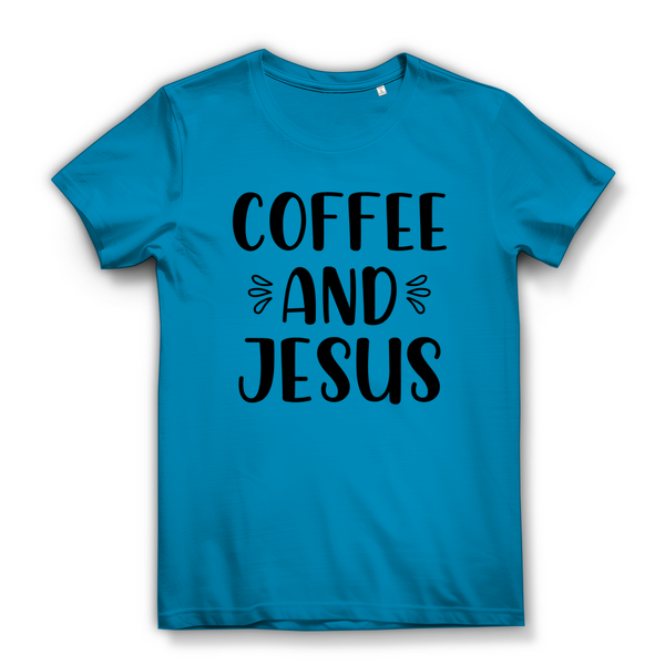 Damen Bio T-Shirt coffee and jesus