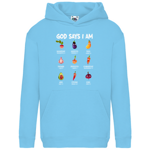 Kinder Hoodie god says i am enough psalm 139:14