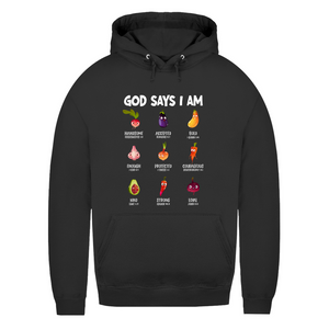 Damen Hoodie god says i am handsome