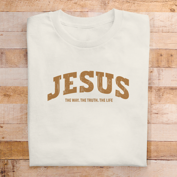 Herren T-Shirt jesus the way the truth the life