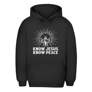 Unisex Oversize Hoodie know jesus know peace