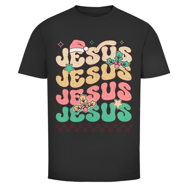 Herren T-Shirt jesus weihnachtsmotiv