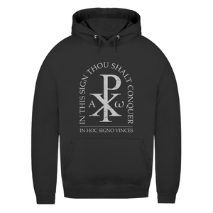 Damen Hoodie in hoc signo vinces Christogramm