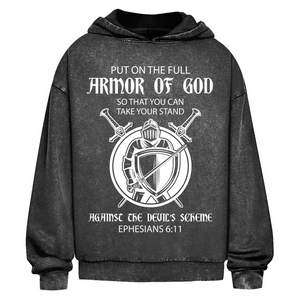 Oversize Washed Hoodie armor of god