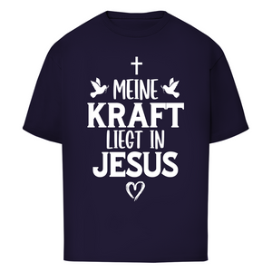 Oversize T-Shirt meine kraft liegt in jesus
