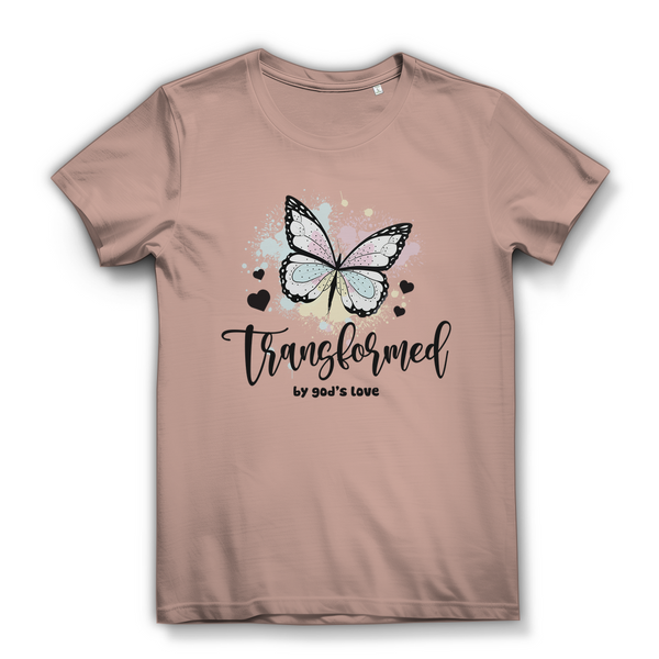 Damen Bio T-Shirt transformed by gods love