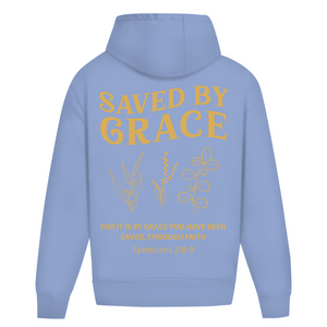 Oversize Hoodie Ohne Kordel saved by grace ehpesians 2:8-9