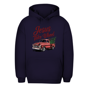 Unisex Oversize Hoodie jesus take wheel