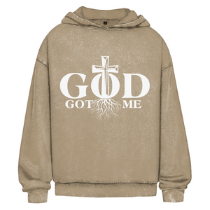 Oversize Washed Hoodie god got me