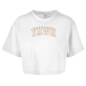 Damen Oversize Crop Top yhwh