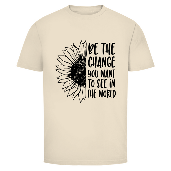 Herren T-Shirt be the change you want to see in the world