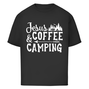 Oversize T-Shirt jesus coffee camping