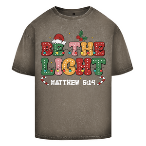 Oversize Washed T-Shirt be the light matthew 5:14