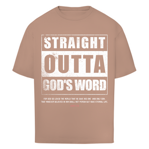 Oversize T-Shirt straight outta gods word john 3:16