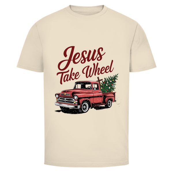 Herren T-Shirt jesus take wheel